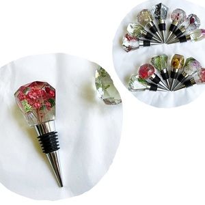 🌺Handmade | Resin Floral Wine Stopper | Unique